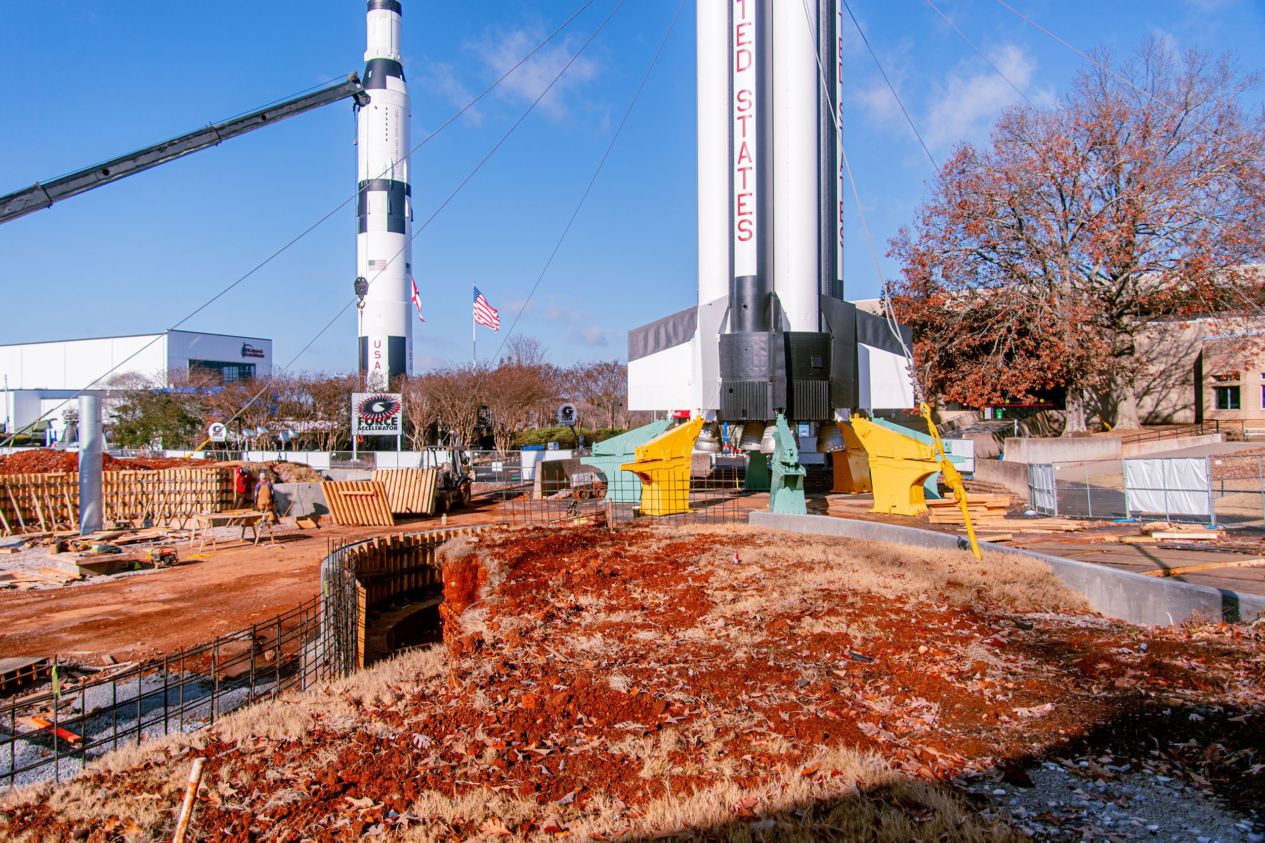 Site work underway at Rocket park.