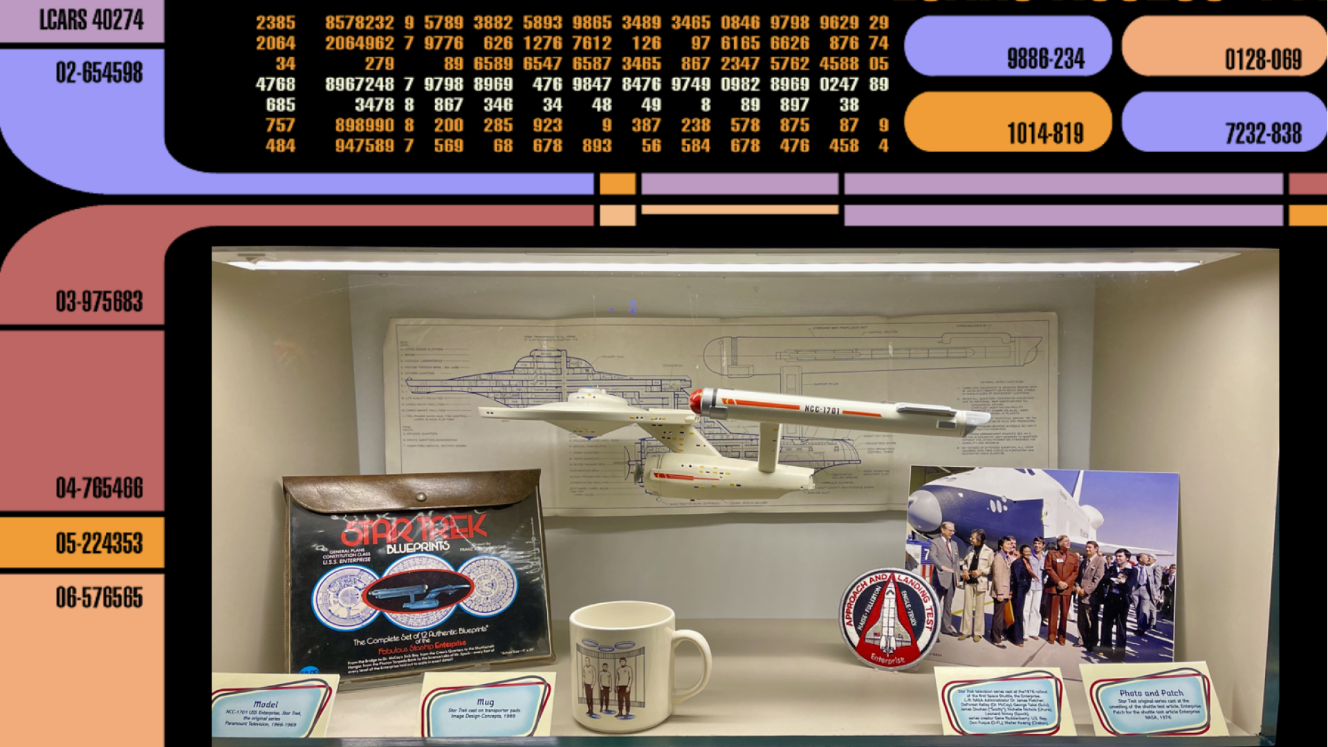 Star Trek display from the Rocket Center