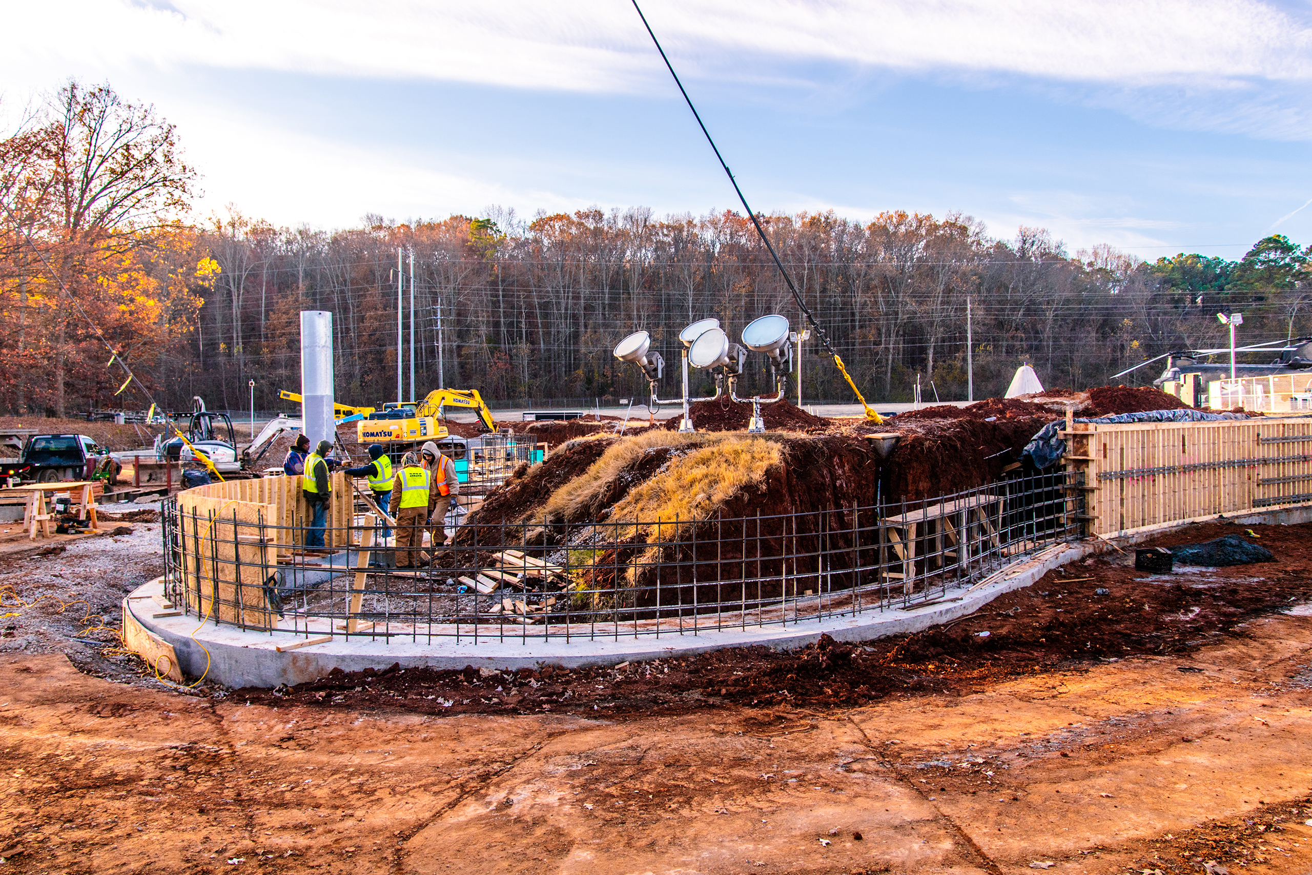 Site work underway at Rocket park.
