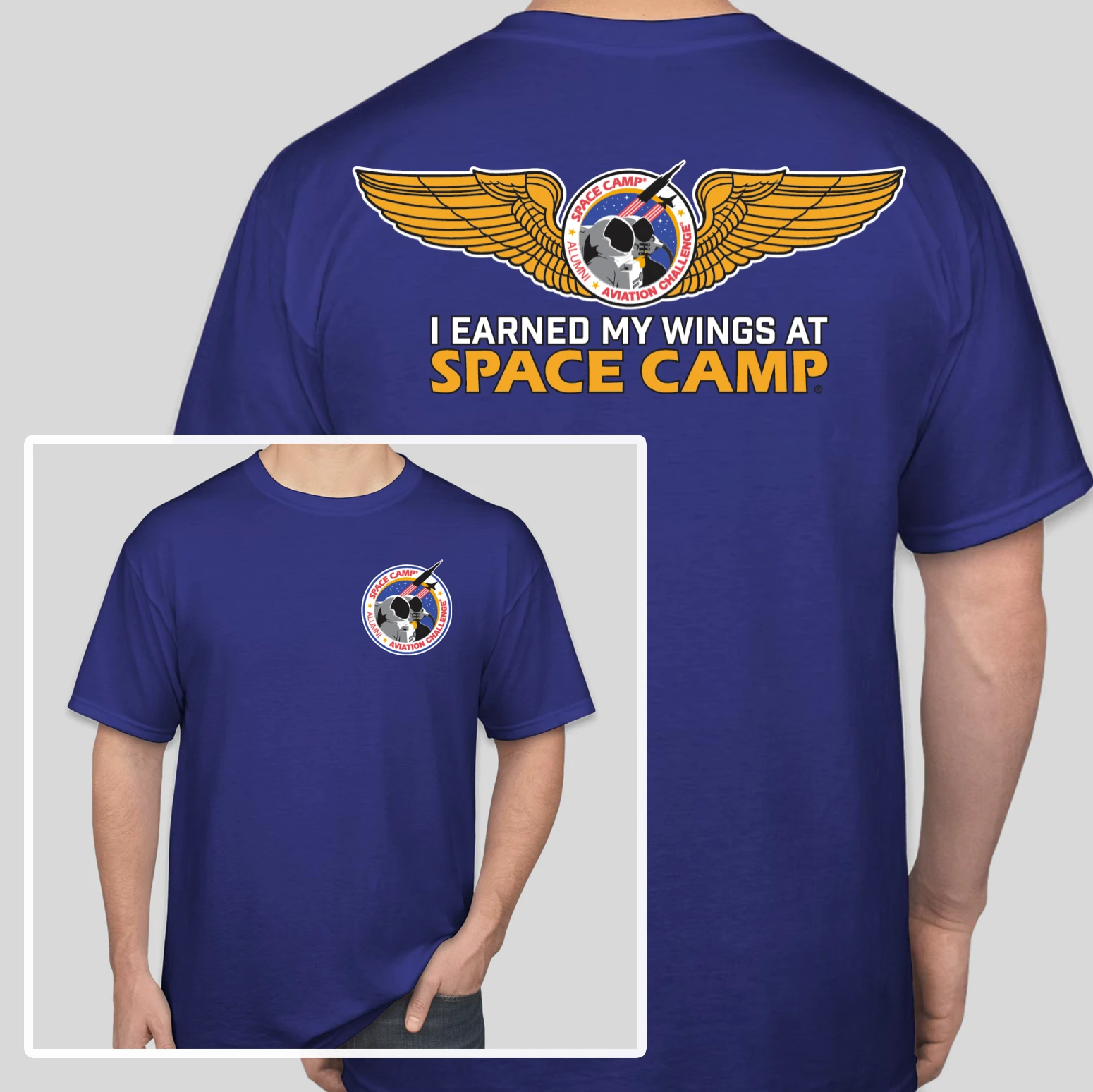 I earned my wings at Space Camp shirt design
